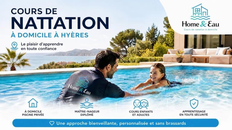 un mns apprend à nager à une petite fille